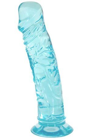 Crystal Pleasures Aqua Blue 18 cm Dildo