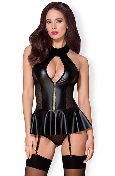 Obsessive 859-COR-1 Corset & Thong S/M