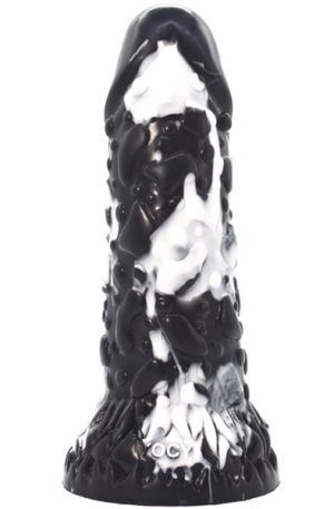 Toadyk Dildo Black-White 22 cm Dragon dildo