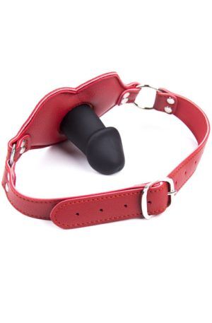 Big Lips Penis Gag Red Gagball