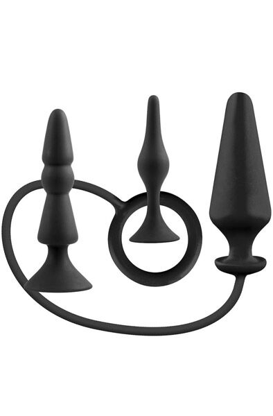 Omg! Our First Anal Fuckery Toy Set #1 Analplugg med penisring