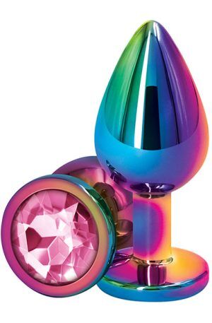 Multicolor Pink Medium Analplugg metall