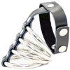 Ohmama Fetish Leather Strap Metal Cock Ring Penis & pungring