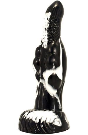 Freki Dildo Black-White 25 cm Dragon dildo
