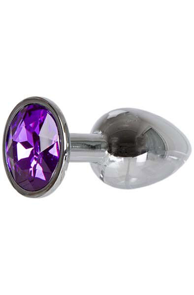 Metal Plug Silver/Purple Small
