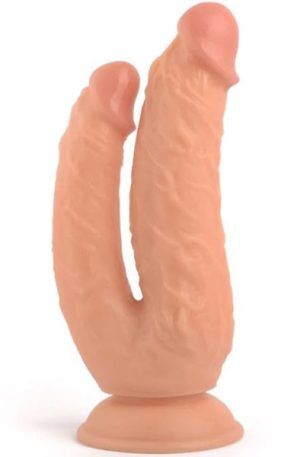 Realistic Penis Double Penetration Flesh 21 cm Dubbeldildos