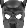 Dog Hood With Removable Muzzle Black M BDSM mask