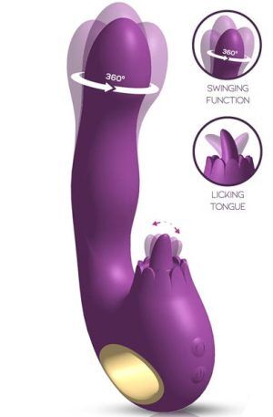 Toka Vibe, Swinging & Stimulating Licking Tongue Rabbitvibrator