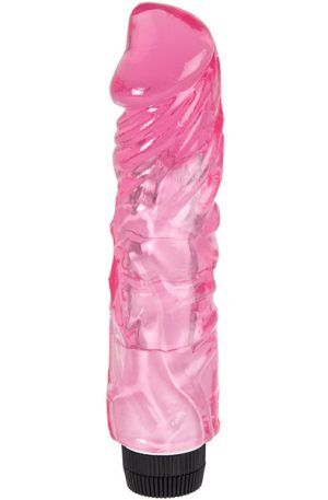 Thick Realistic Vibrating Dildo Pink 22 cm Dildo med vibrator