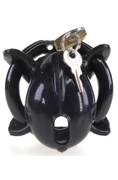 Cocklock Chastity Cage Nub Soft Black 6x2 cm Kyskhetsbur