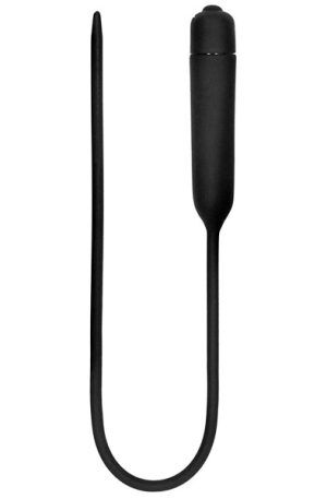 Silcone Vibrating Bullet Plug Extra Long Dilator med vibration