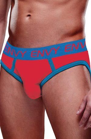 Solid Envy Jock Red Blue L/XL Jockstrap