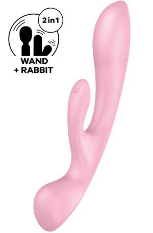 Satisfyer Triple Oh Rabbit Vibrator Pink Rabbitvibrator