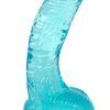 Crystal Pleasures Aqua Blue 20 cm Dildo