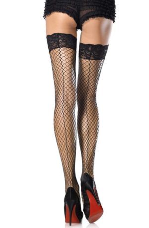 Stay Up Lace Top Thigh Highs Black O/S Strumpbyxor