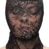 Fetish & Fashion Lace Hood Black BDSM mask