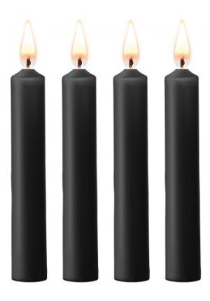 Ouch!: Teasing Wax Candles, 4-pack, svart