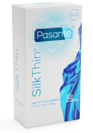 Pasante Silk Thin: Kondomer, 12-pack