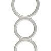 You2Toys: Metallic Silicone Triple Cock and Ball Ring