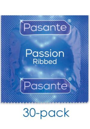 Pasante Ribbed Passion: Kondomer, 144-pack