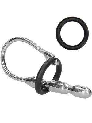 Ouch!: Urethral Sounding, Steel Stretcher with Ring, 10 mm