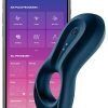 Satisfyer Connect: Epic Duo, Ring Vibrator, blå