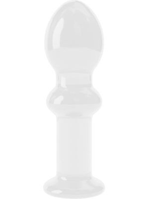 LoveToy: Glass Romance Butt Plug, transparent