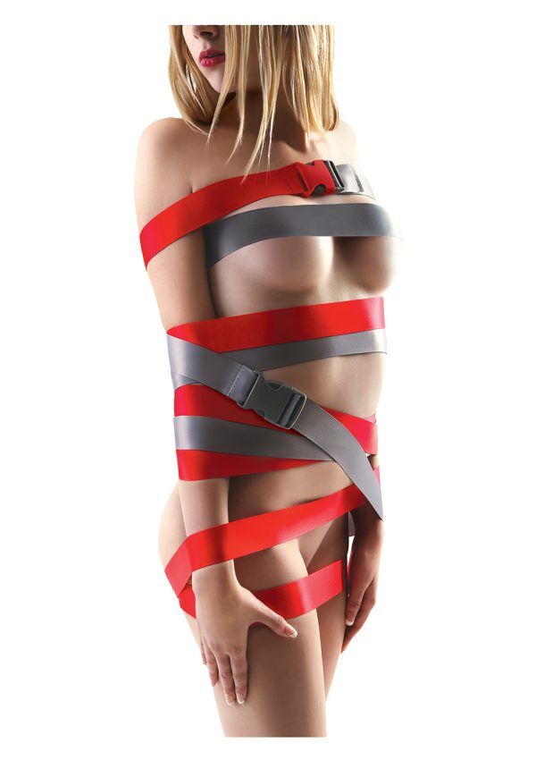 STRAPEASEXL BONDAGE STRAPS 8FT RED