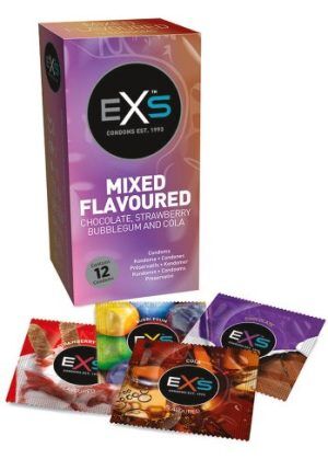 EXS: Kondomer, Mixed Flavoured, 12-pack