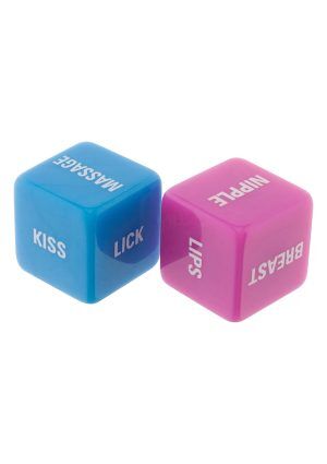 LOVERS DICE PINK/BLUE - Kärleks tärningar