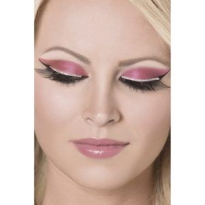 Eyelashes Black with Silver Glitter contains Glue