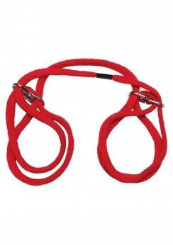 Wrist or Ankle Cotton Cuffs Red
