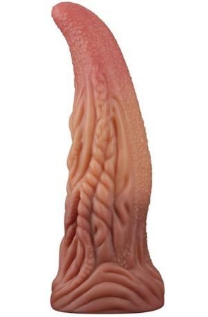 Dual Layered Platinum Silicone Tongue 25 cm Dildo