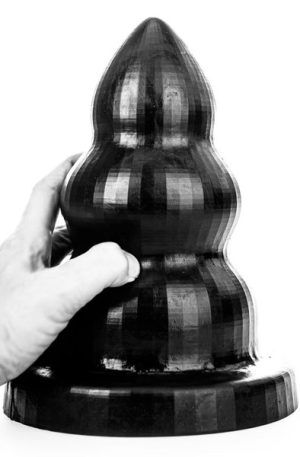 All Black Triple Pleasure Medium XL Buttplug
