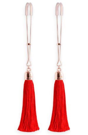 Bound Nipple Clamps T1 Red Bröstvårtsklämmor