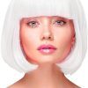 Party Wig Short Straight White Hair Peruk