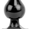 All Black Vinyl Anal Plug 19 cm Grövre analplugg