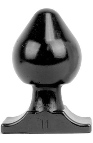 All Black Vinyl Anal Plug 19 cm Grövre analplugg