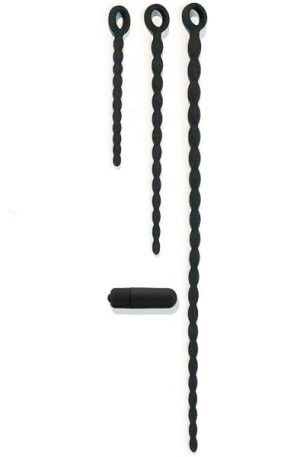 Dilator Set with Vibrating Bullet Dildo med vibrator