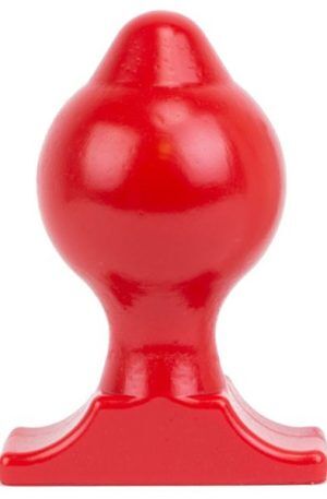 All Red Vinyl Anal Plug 17 cm Grövre analplugg