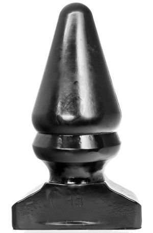 All Black Vinyl Anal Plug 28,5 cm Grövre analplugg