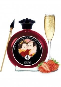 SHUNGA STRAWB/WINE BODYPAINT 100 ML