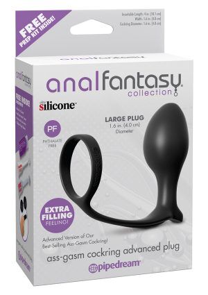 ASS GASM COCK RING ADVANCED BLACK