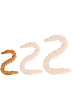 DoublePlayz Double Dildo Scolop Orange 40 cm Extra lång analdildo