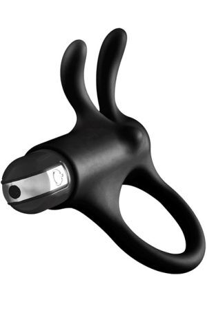 The Rabbit Humping Hard-on Vibrating Silicone Cockring Penisring med vibrator