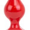 All Red Vinyl Anal Plug 16,5 cm XL Buttplug