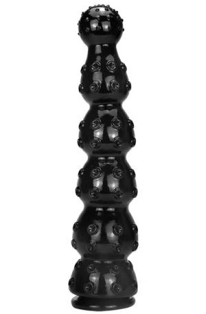 Zeus Dildo Black 40 cm Grövre analdildo