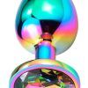 Space Journey Butt Plug With Jewel Small Analplugg metall