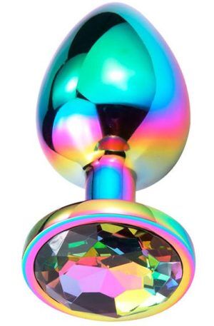 Space Journey Butt Plug With Jewel Small Analplugg metall