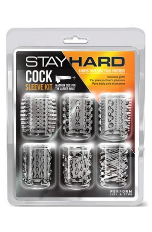 Stay Hard Cock Sleeve Kit Clear Penisöverdrag